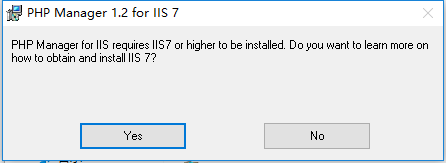 解决PHPManagerForIIS 在Windows10（IIS10）安装问题